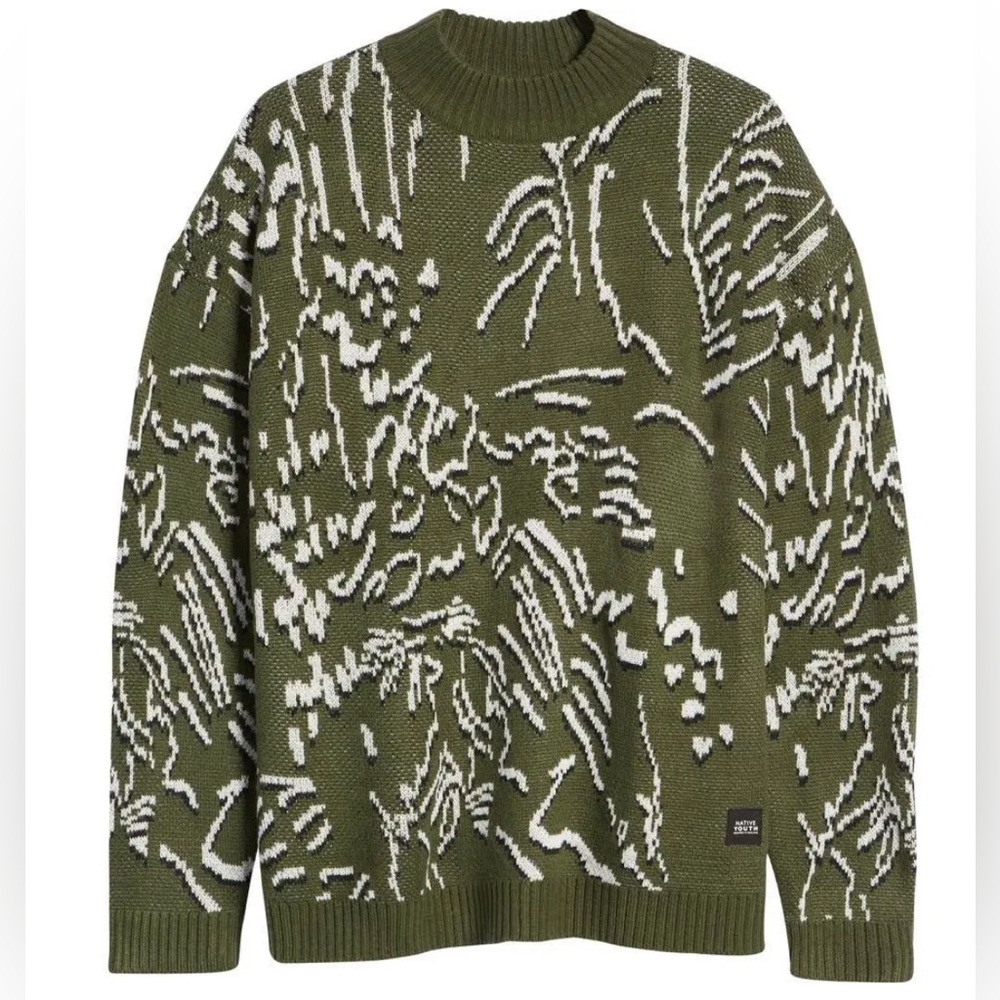 Native Youth Epworth Knit Sweater Size L NWT